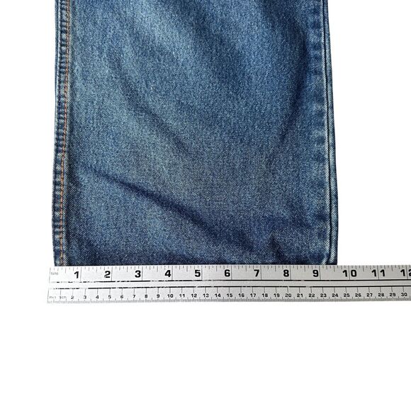 Vintage Phat Farm Baggy Jeans Mens 32 Blue Loose Skater Y2K Embroidered Wide Y2K - Picture 13 of 14